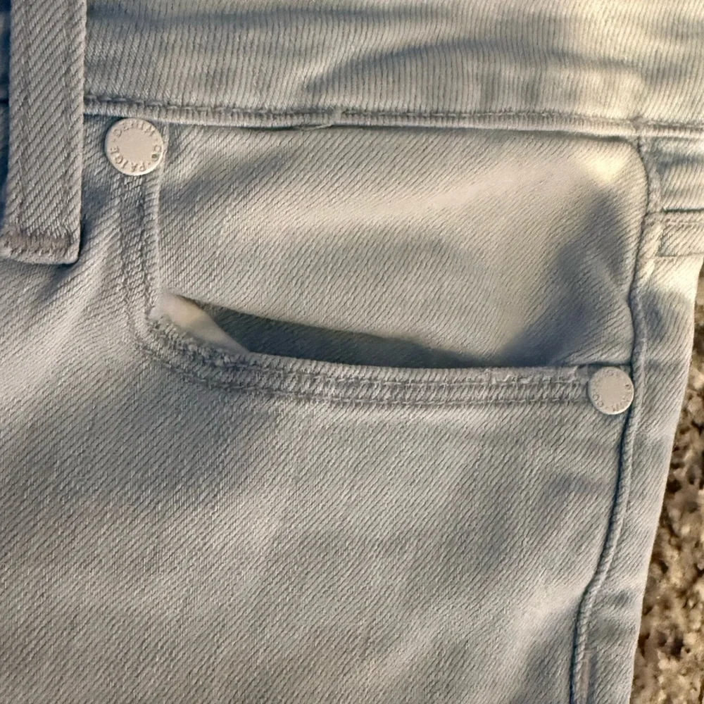 PAIGE Women's Verdugo Ultra Skinny Light Blue Distressed Jeans- EUC - Picture 8 of 14